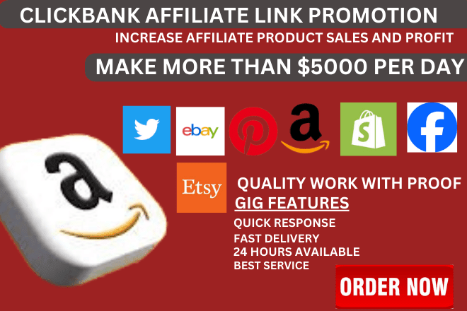 Portfolio for Affiliate Link Marketing Promotion