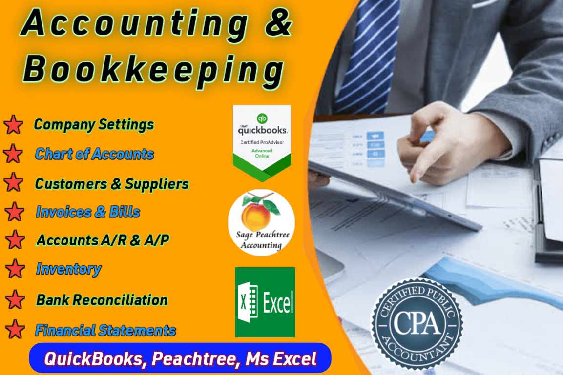 Portfolio for Bookkeeping| Virtual Assistant|Ms Excel