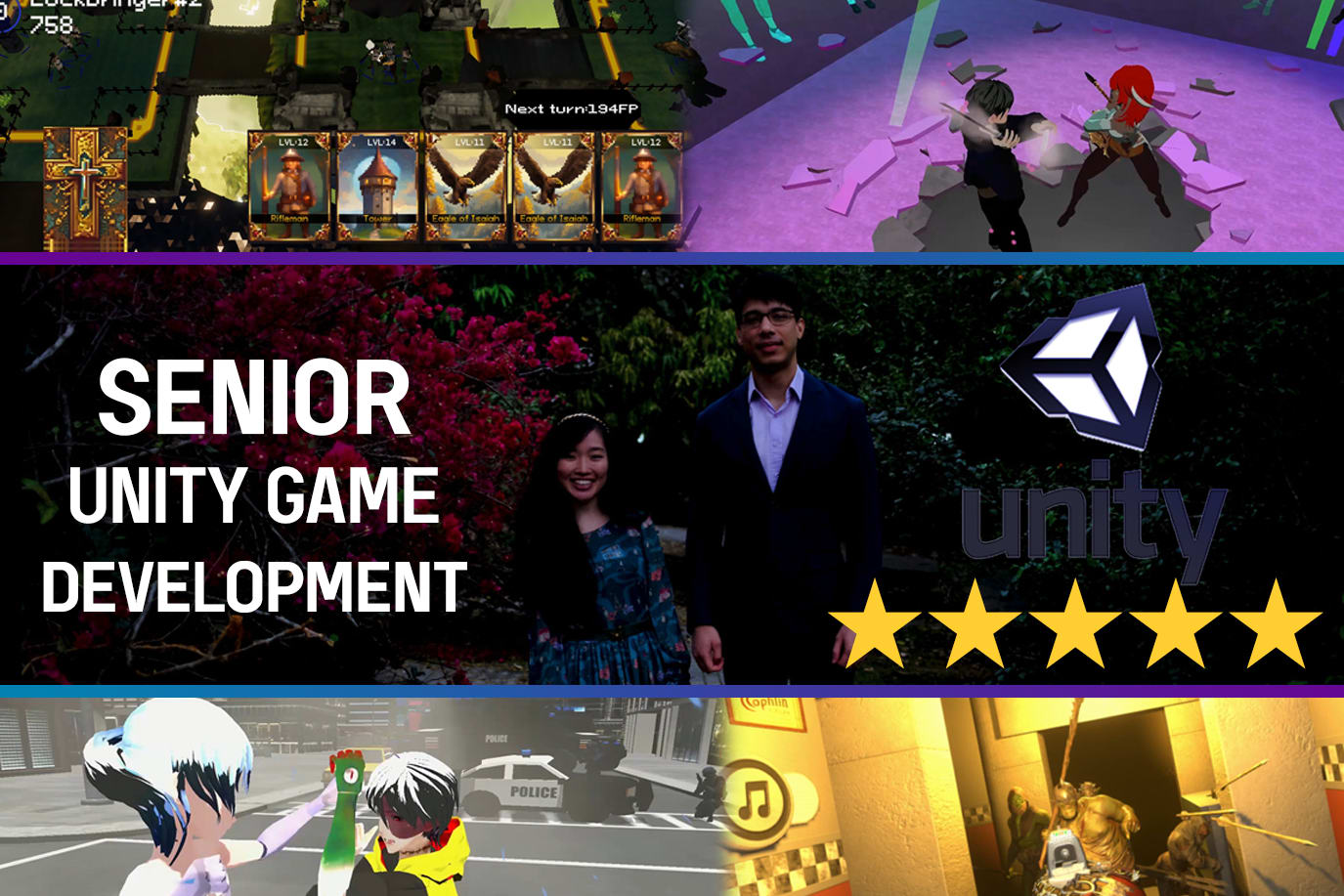 Portfolio for Senior Quality Mobile Unity Game.