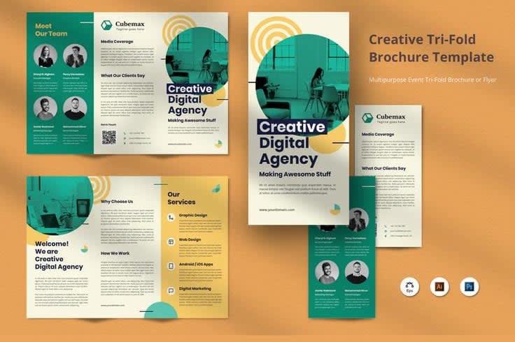 Portfolio for Custom Brochure Design | Print-Ready