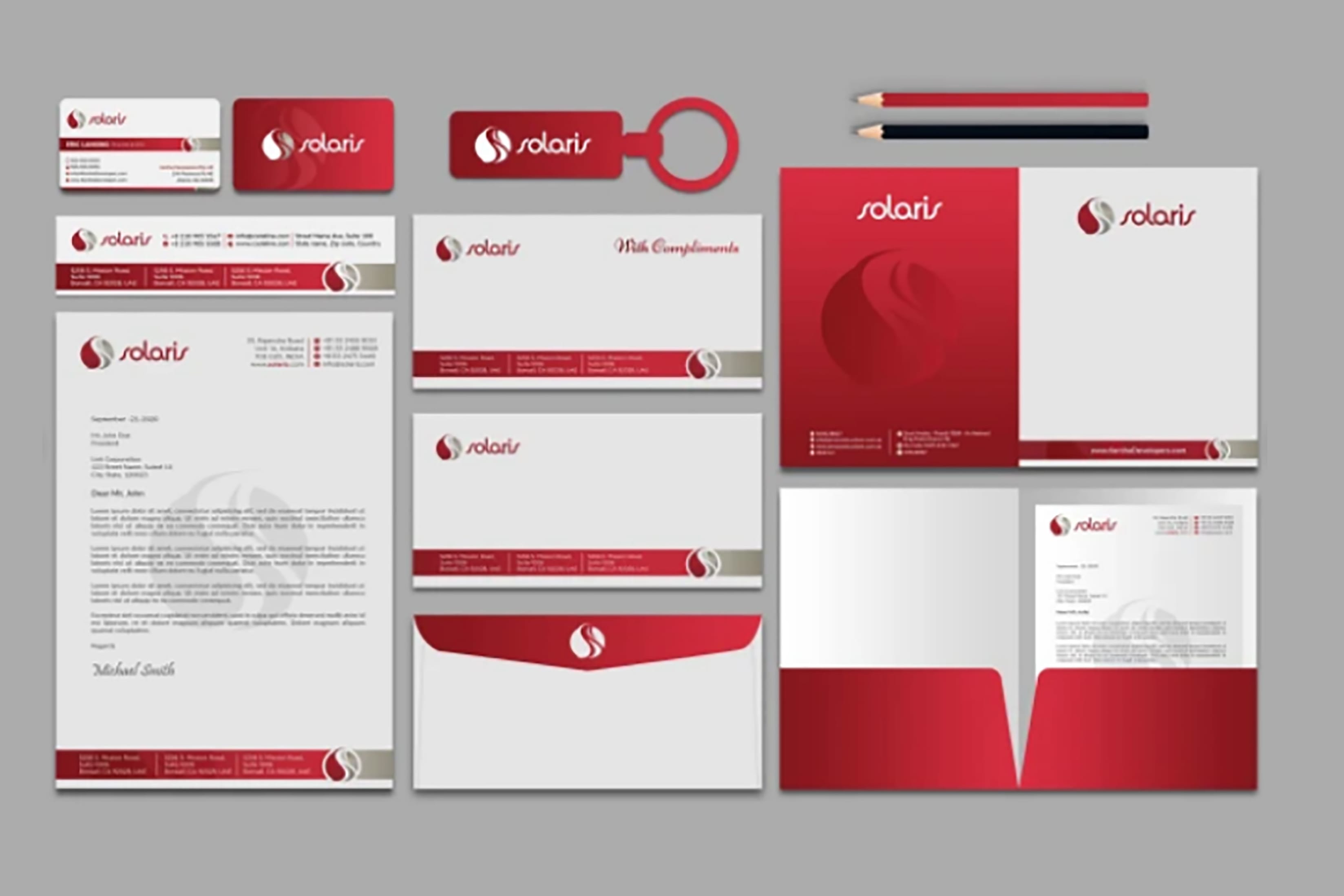 Portfolio for business card, letterhead & stationery