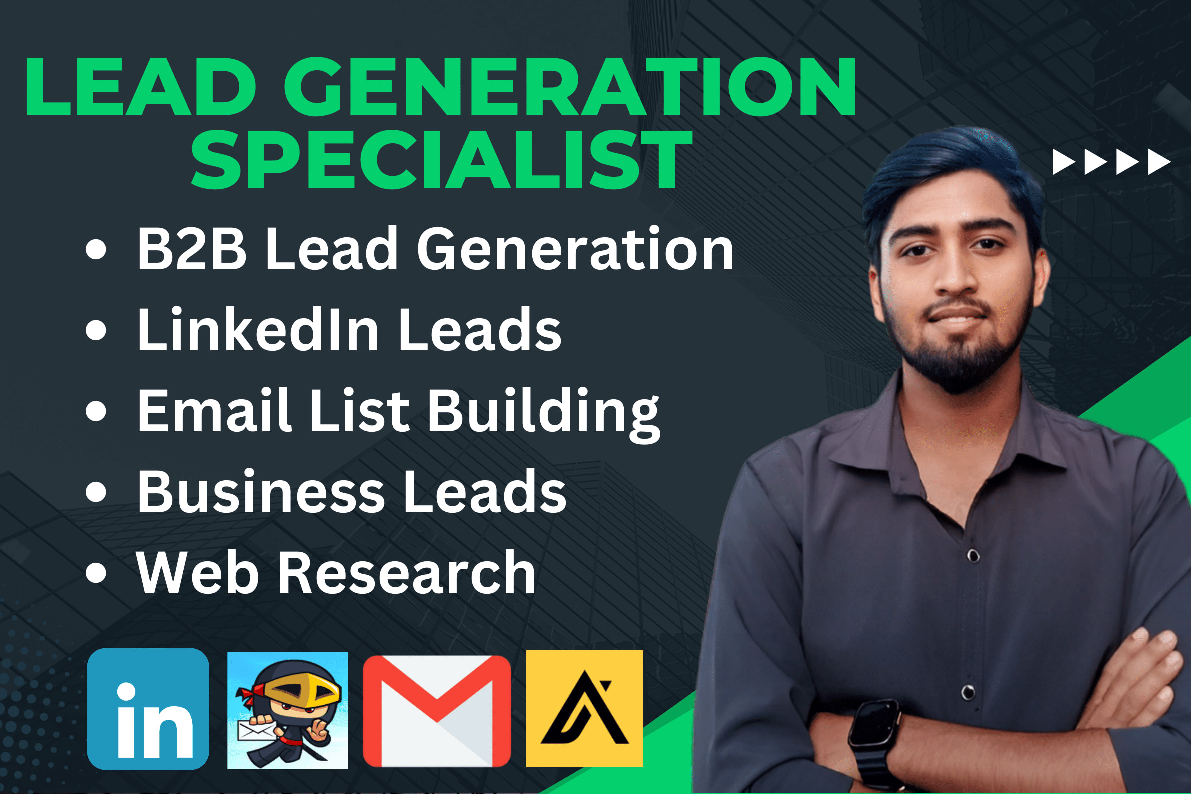Portfolio for I will do b2b lead generation