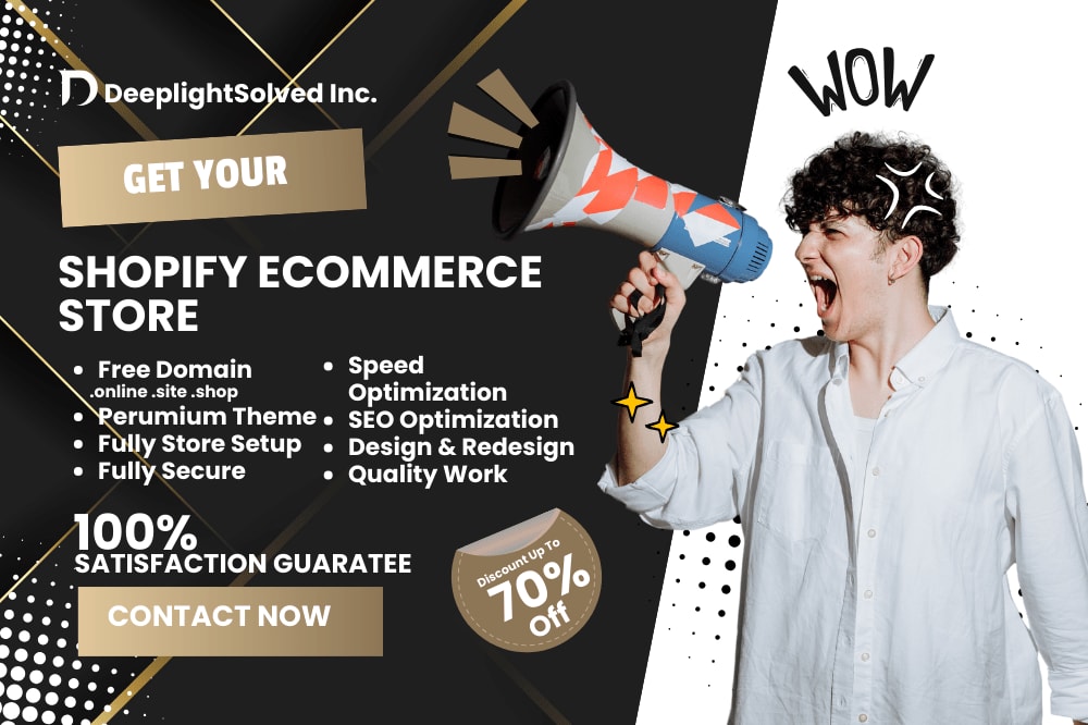 Portfolio for Shopify Ecommerce Website Development