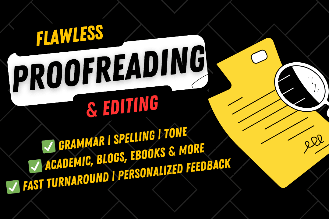 Portfolio for Flawless Content Proofreading