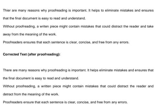 Portfolio for proof reading