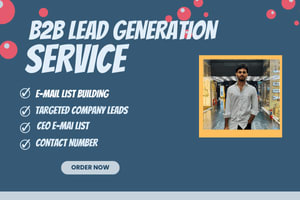 Portfolio for B2B lead generation & Internet research