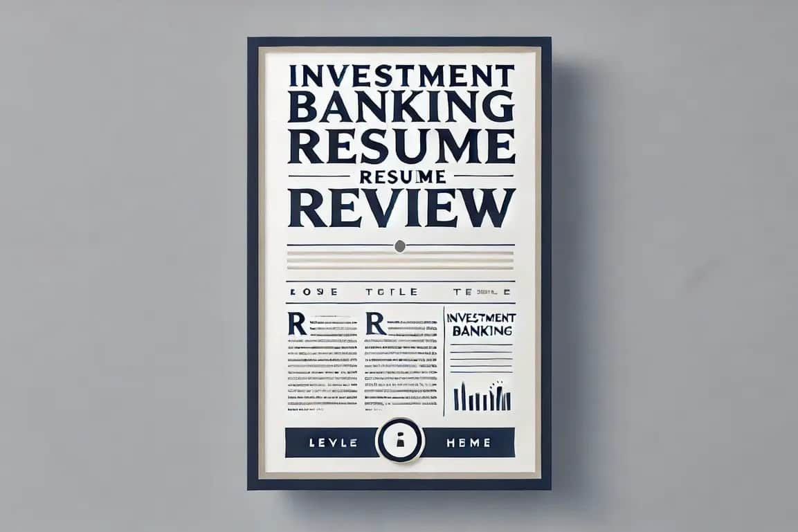 Portfolio for Investment Banking Resume