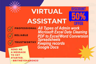 Portfolio for Virtual Assistant, Office Assistants
