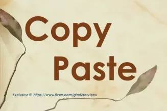 Portfolio for Copy and Paste