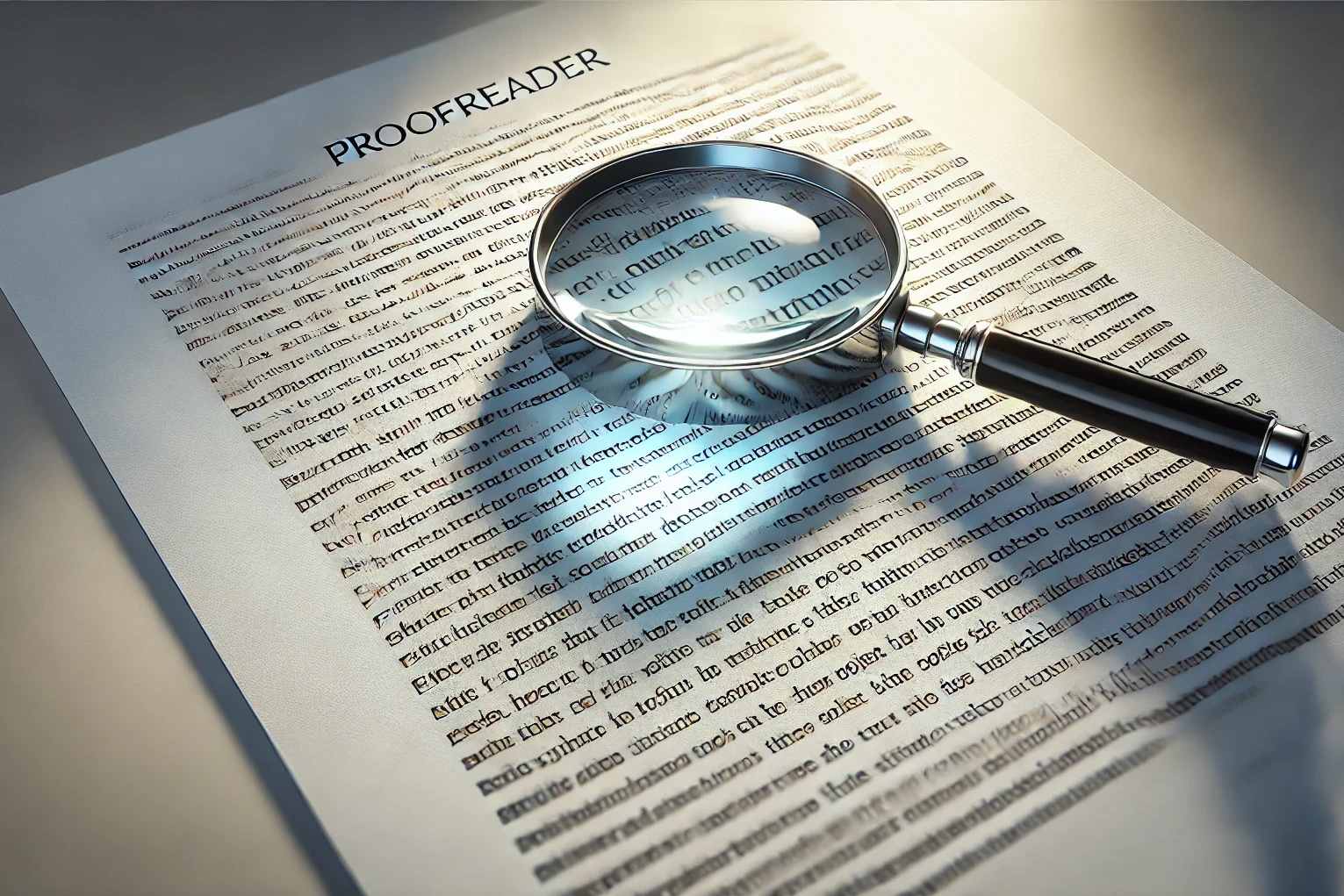 Portfolio for Proofreader