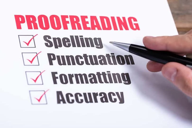 Portfolio for Proofreading