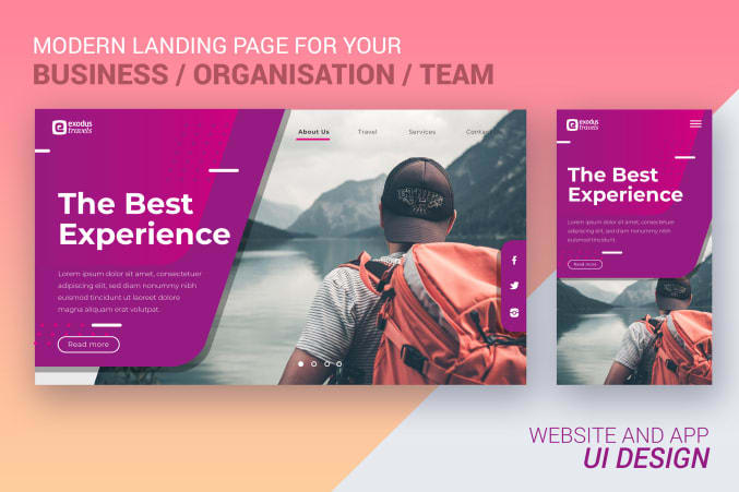 Portfolio for Landing page design