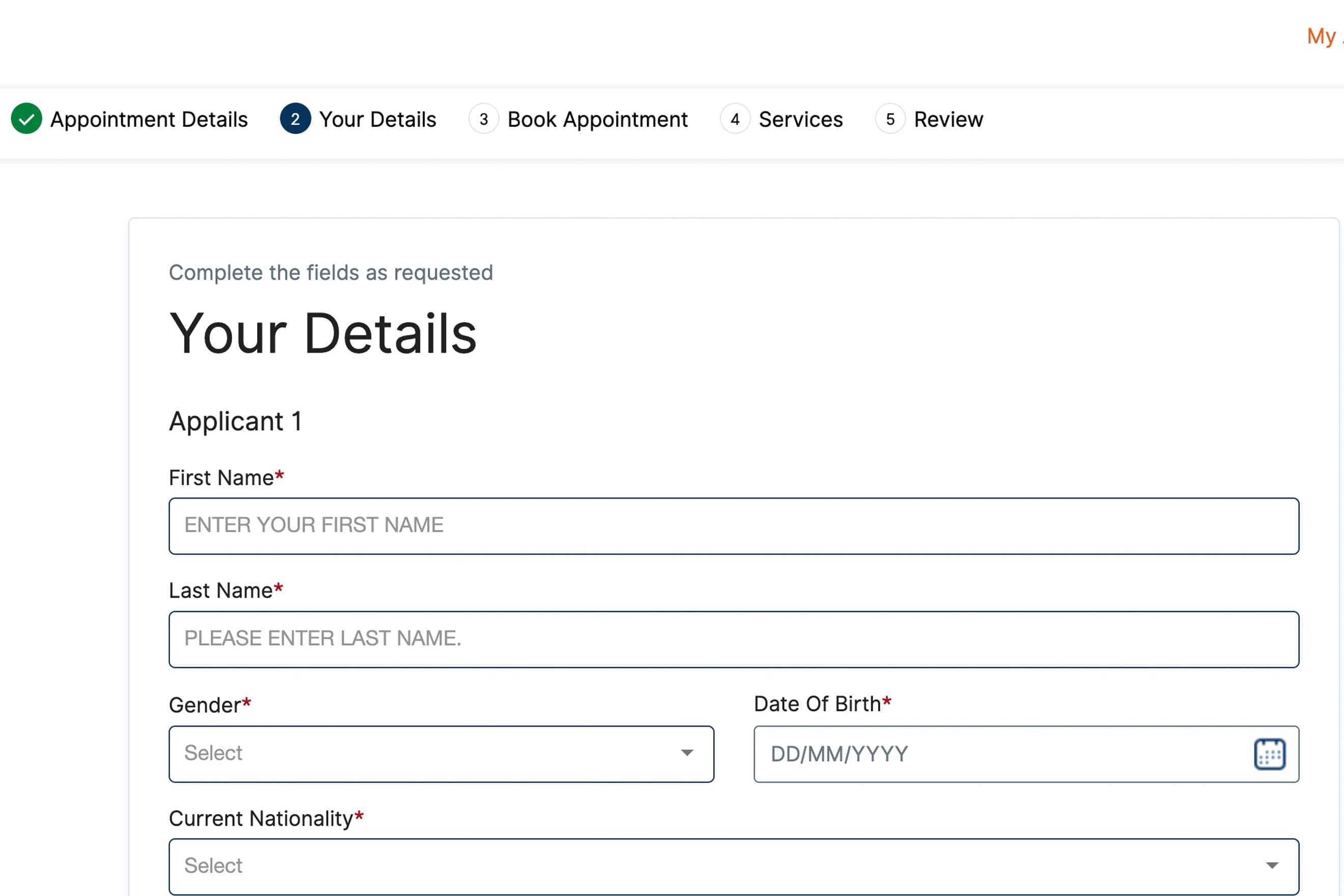 Portfolio for Data Entry Form filling