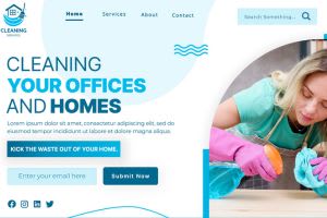 Portfolio for I will Build your cleaning website