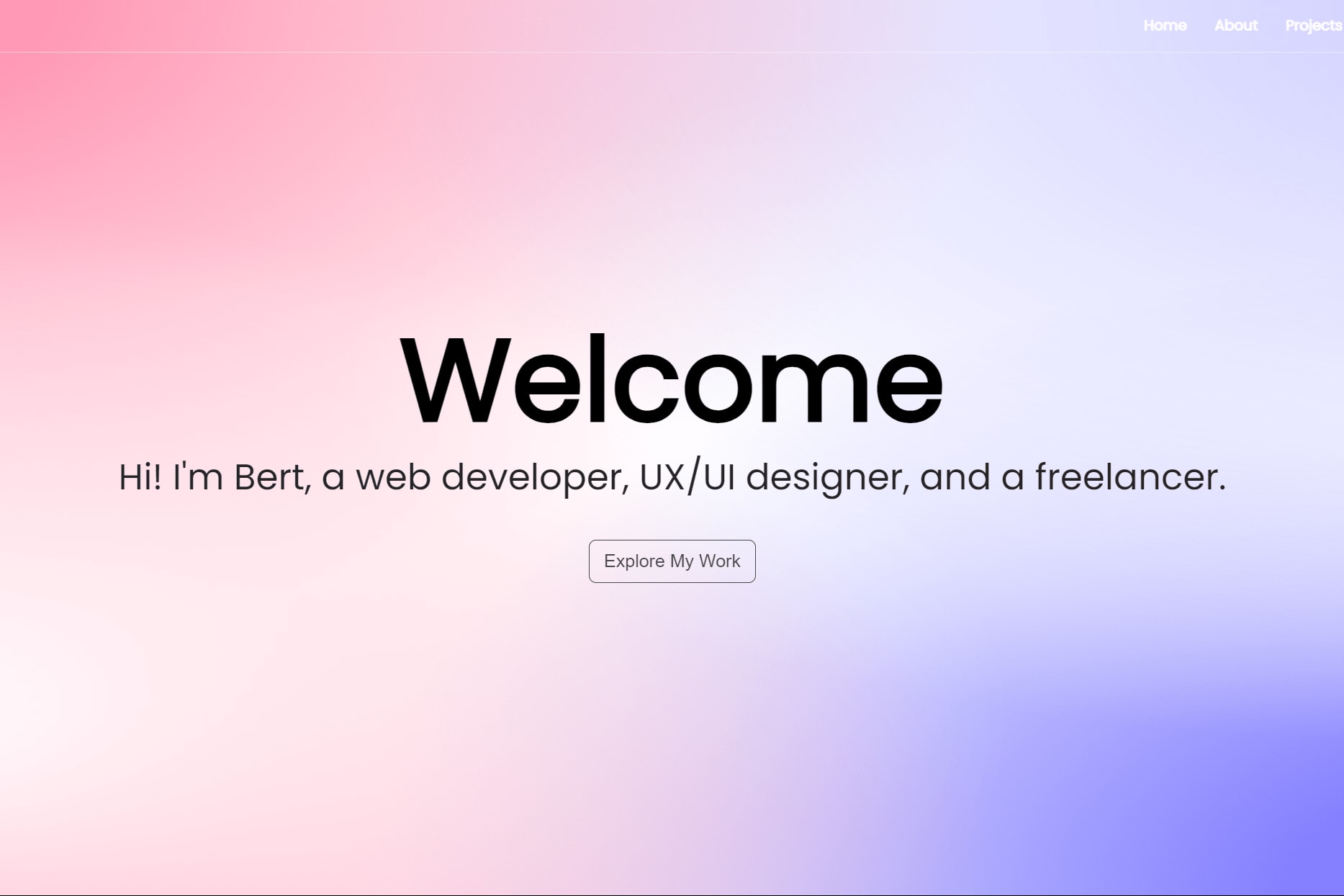 Portfolio for Web Development