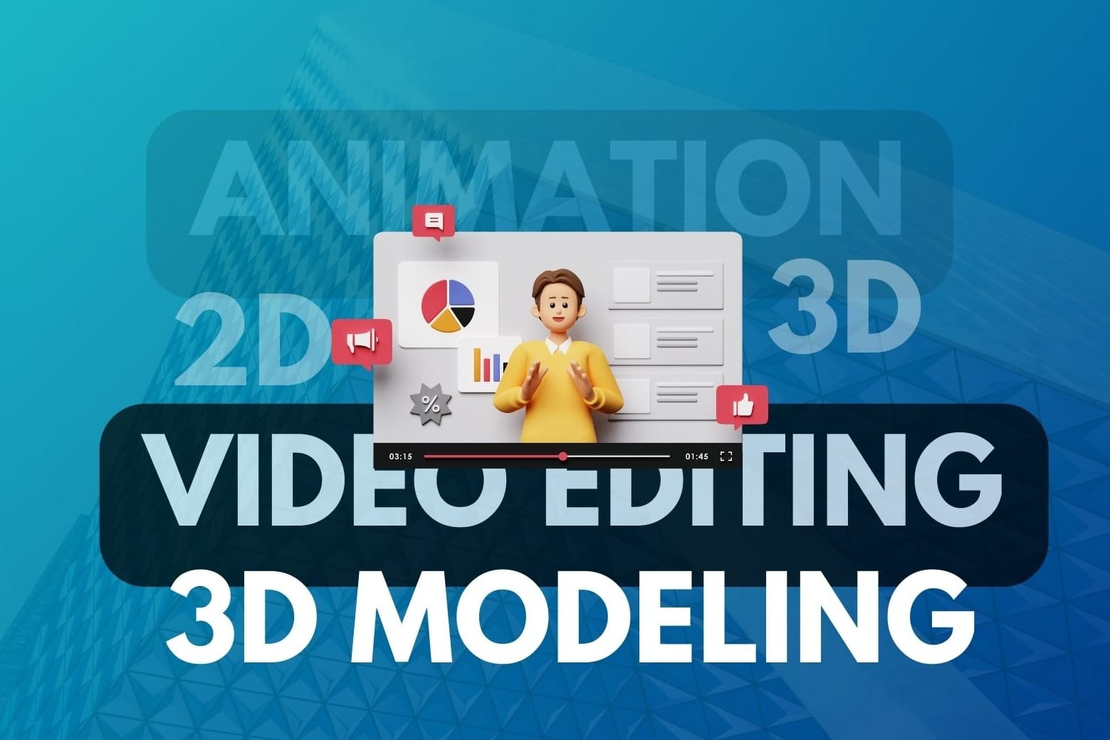 Portfolio for 2D & 3D animation|3D Model|Video Editing