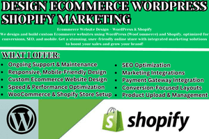 Portfolio for Ecomerce Website Design shopify