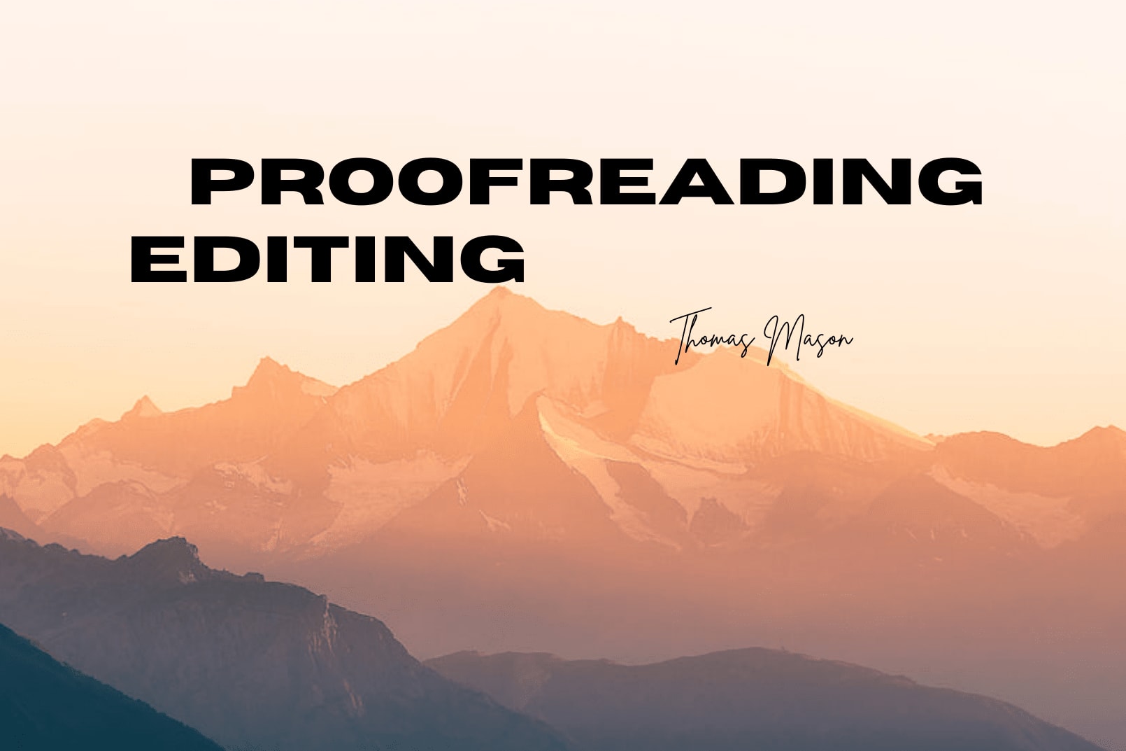 Portfolio for Editing & Proofreading