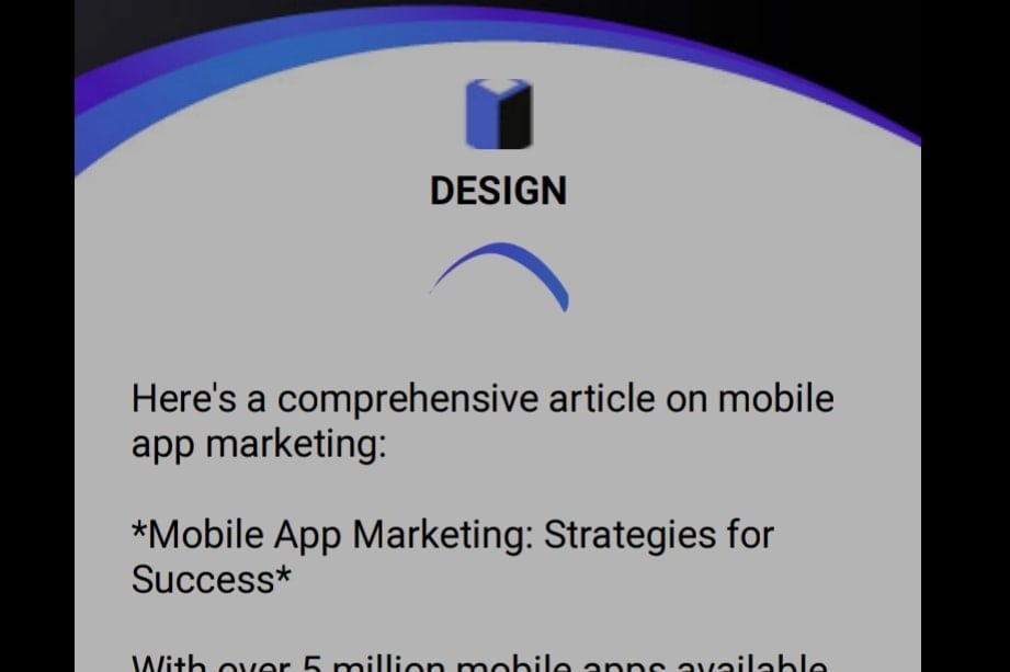 Portfolio for Mobile app marketing