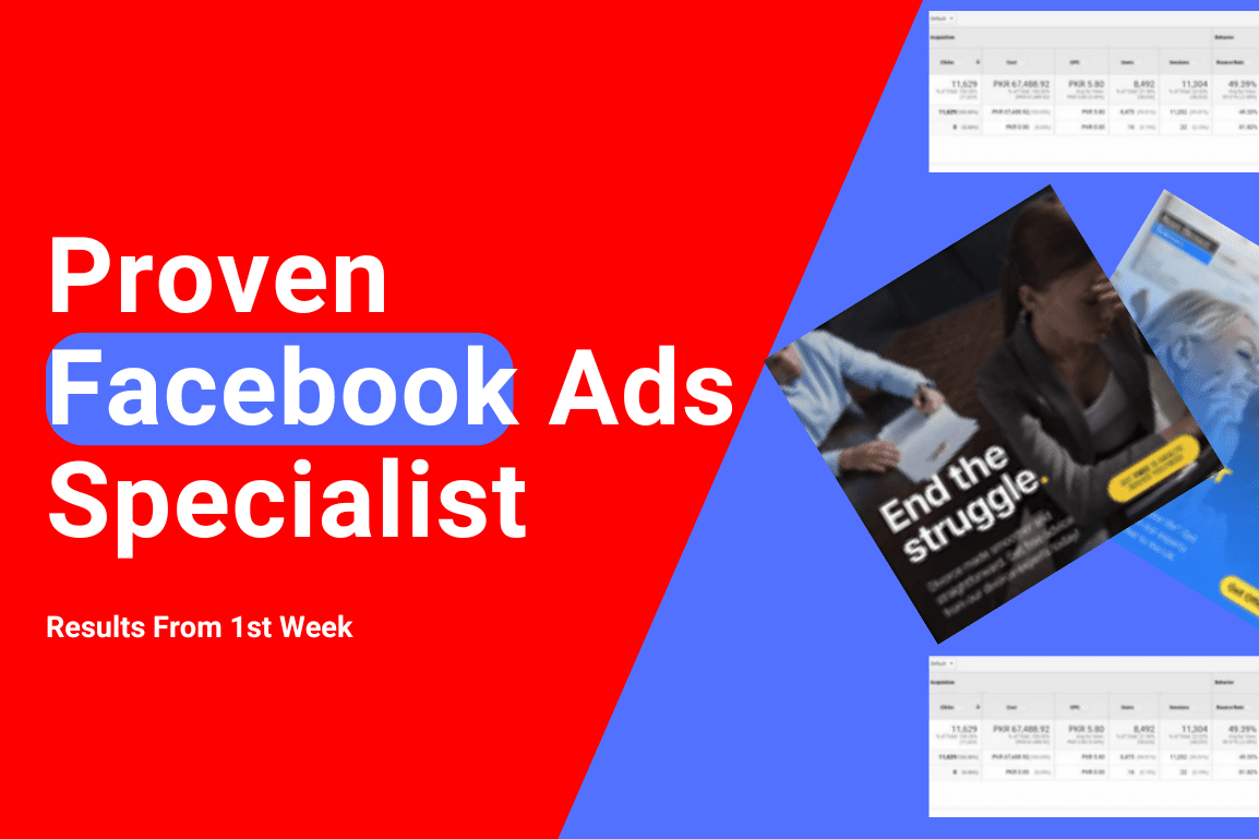 Portfolio for Facebook/Google Ads Manager for leads