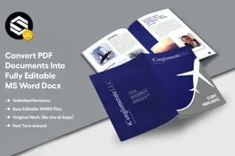 Portfolio for Covert MS word to PDF