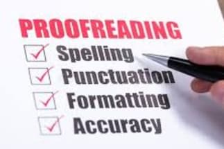 Portfolio for Proofreading