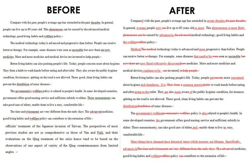 Portfolio for Proofreading English Text