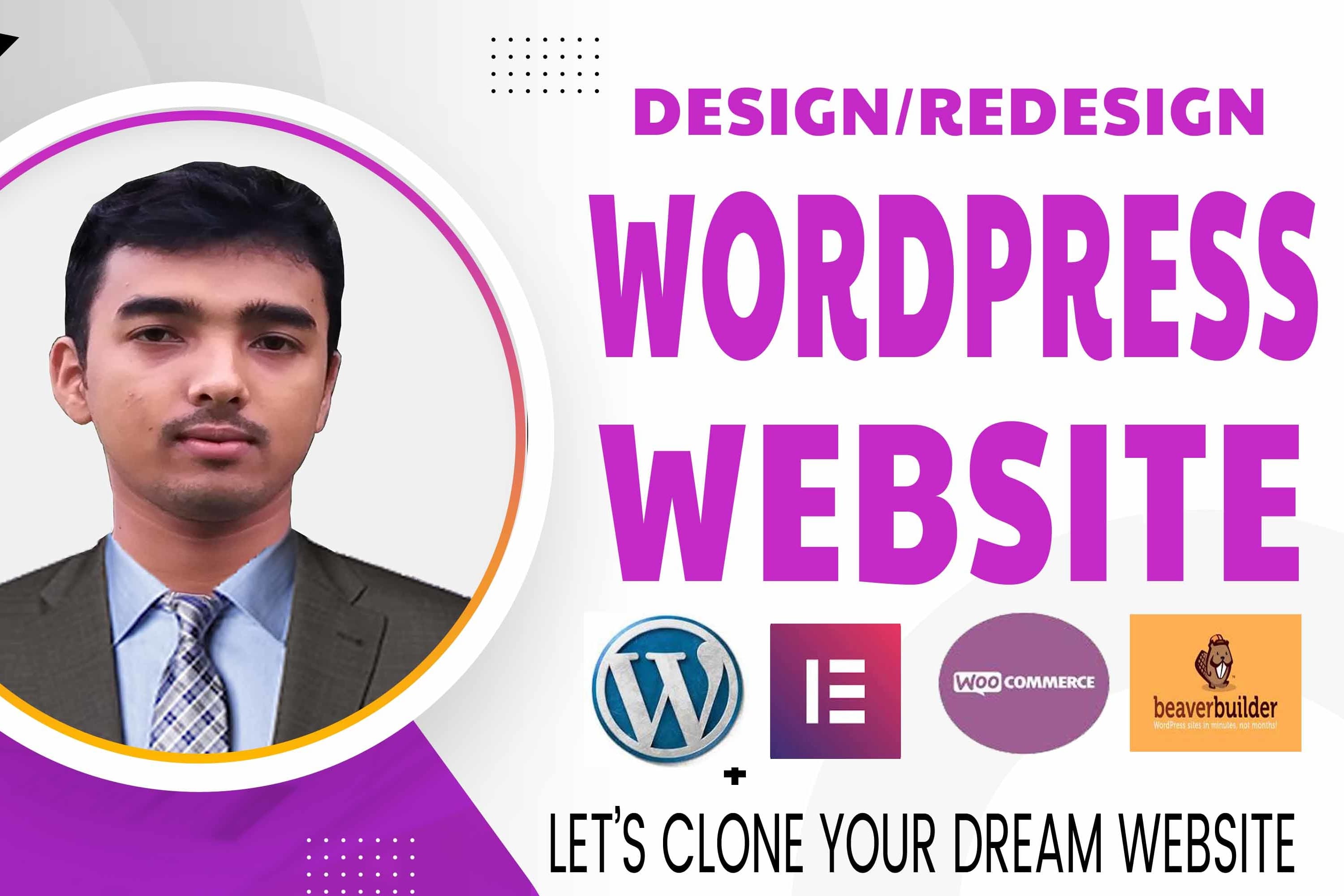 Portfolio for Professional wordpress website developer