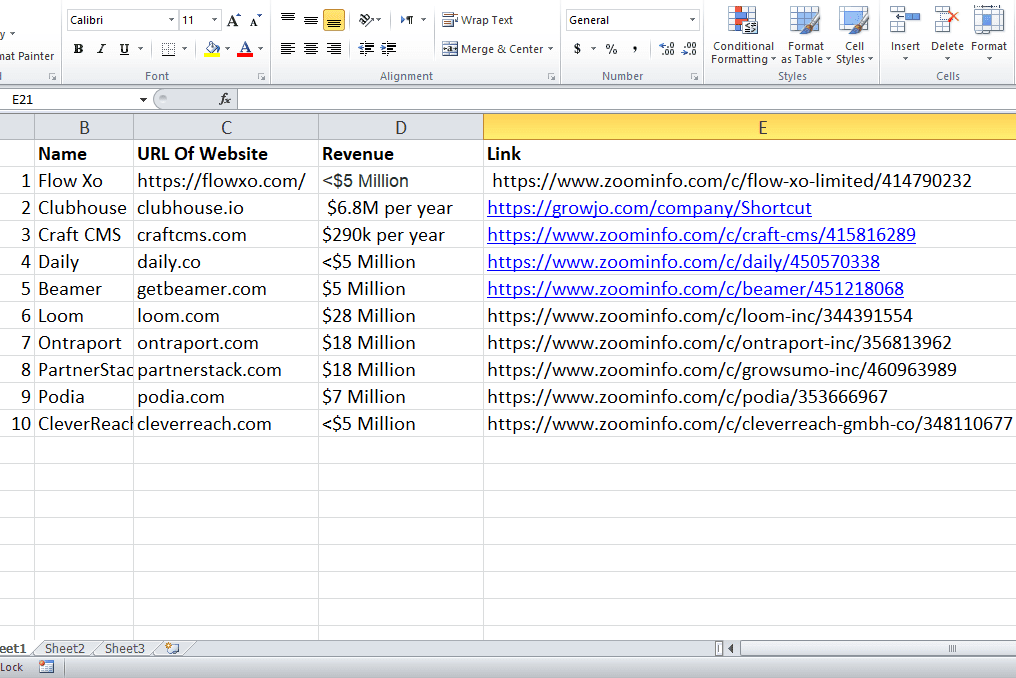Portfolio for Data entry Operator