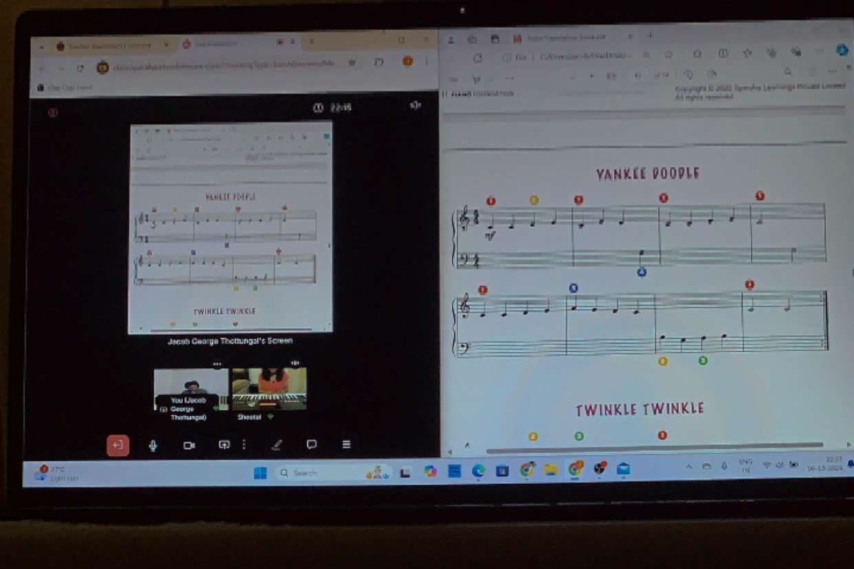 Portfolio for Piano/keyboard instructor