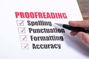 Portfolio for Proofreading