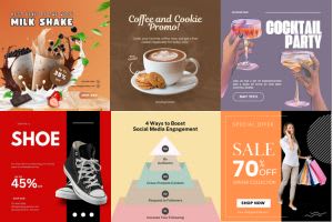 Portfolio for I will design your social media posts