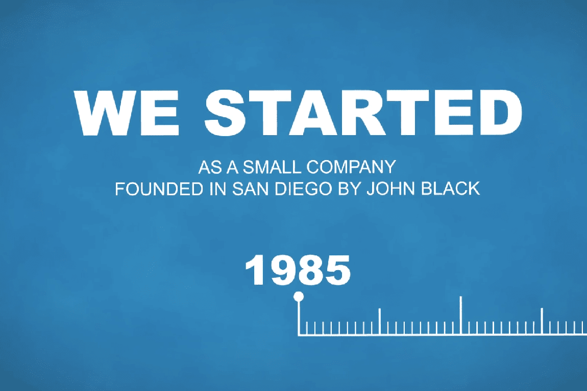 Portfolio for Make Company Timeline video