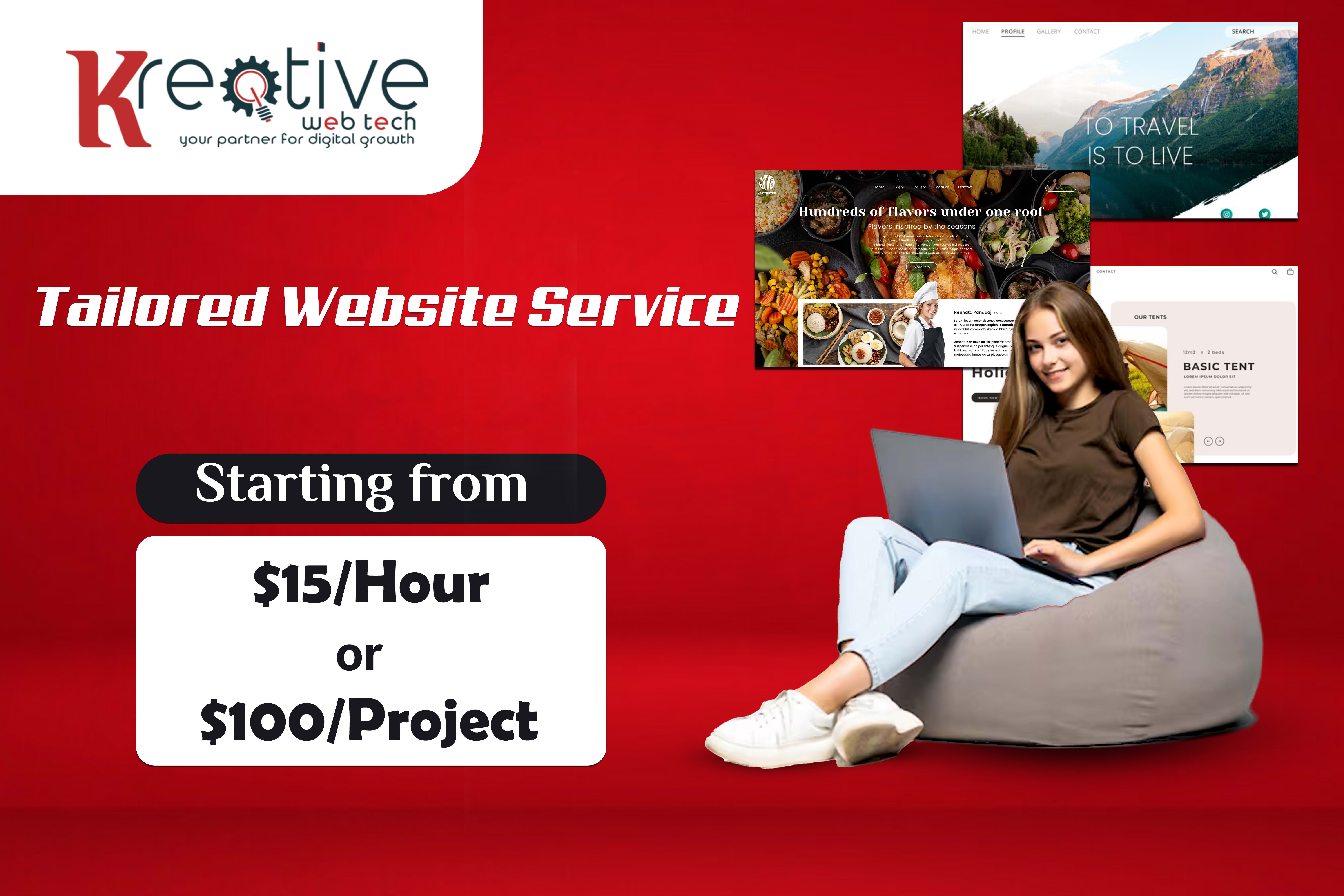 Portfolio for Tailored Website Services