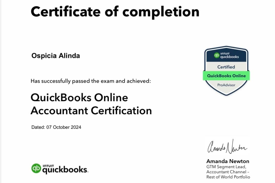 Portfolio for Book keeping