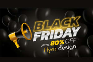 Portfolio for Black friday flyer design