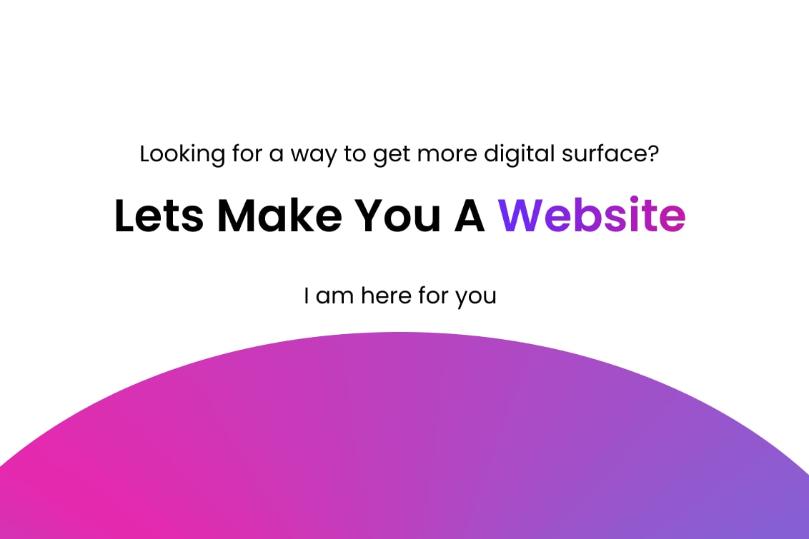 Portfolio for Custom website development