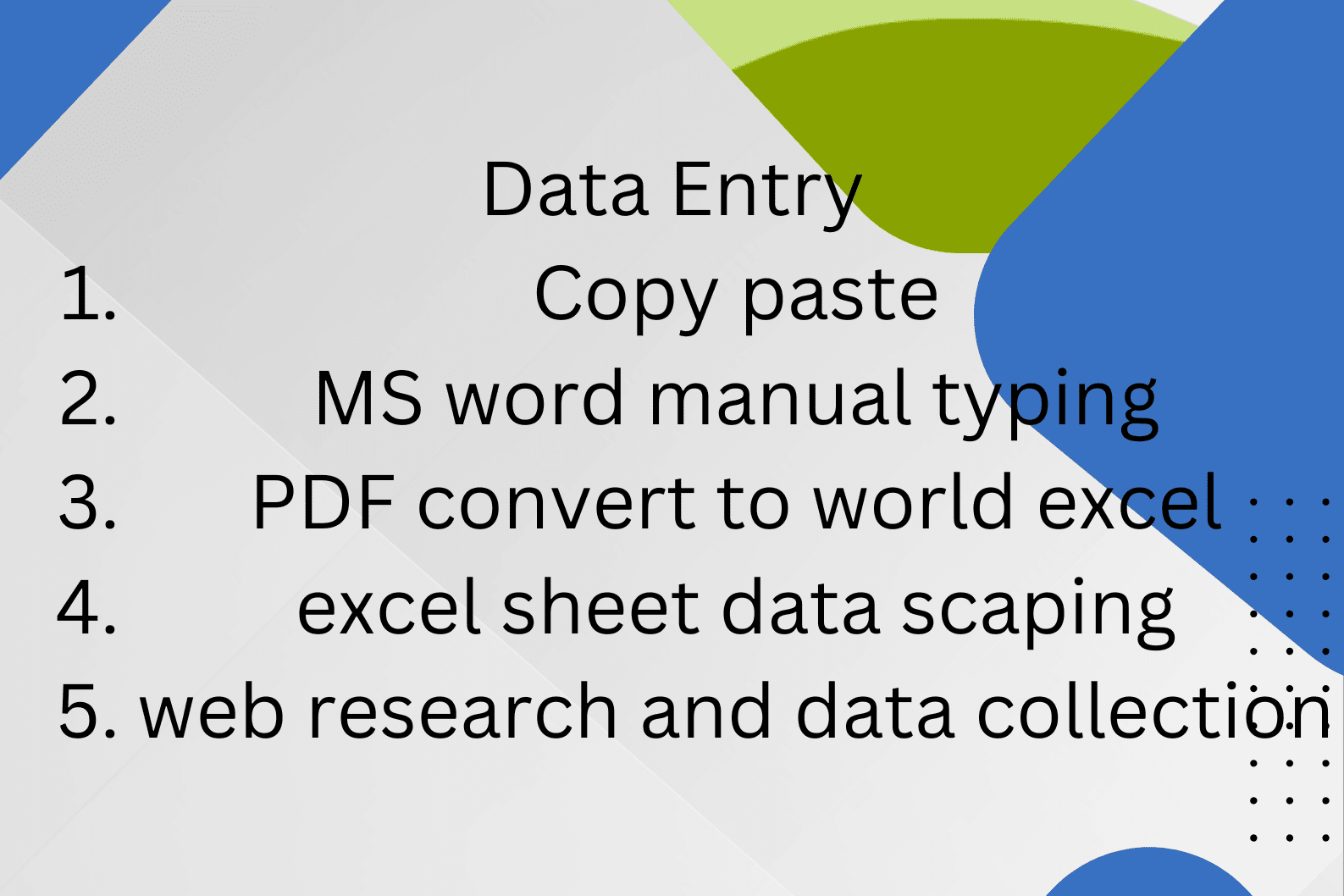 Portfolio for Data entry  professional and virtual