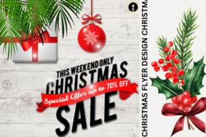 Portfolio for Christmas Flyer Design