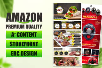 Portfolio for Amazon graphic Brand content design
