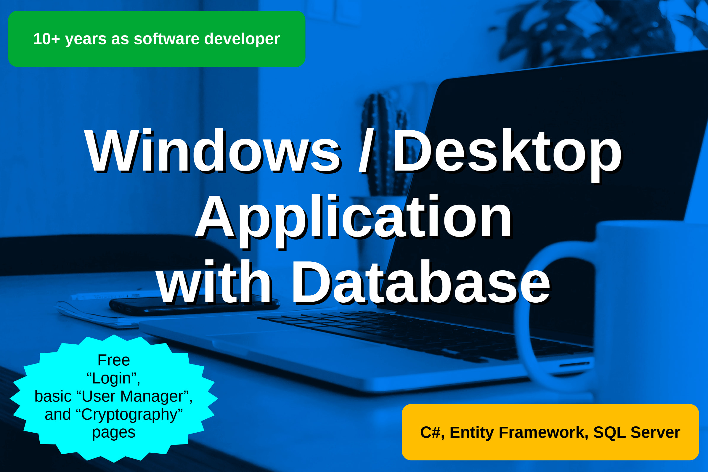 Portfolio for windows desktop application