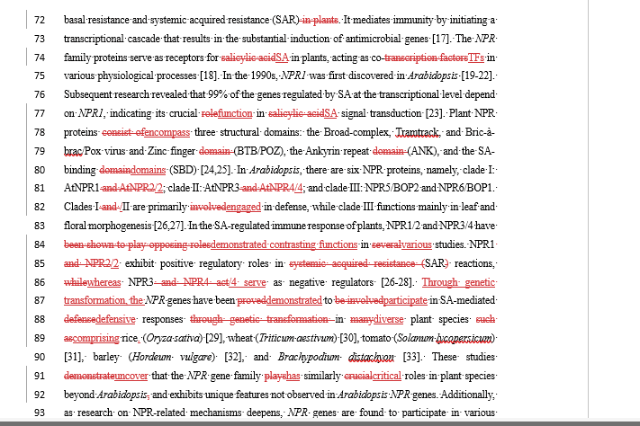 Portfolio for Scientific copyeditor, reviewer, writer