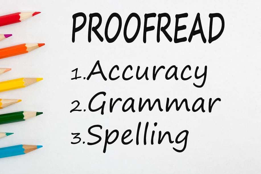 Portfolio for editing and proofreading
