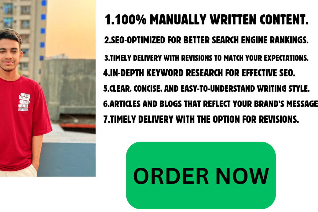 Portfolio for I Will do complete Blog writing&Article