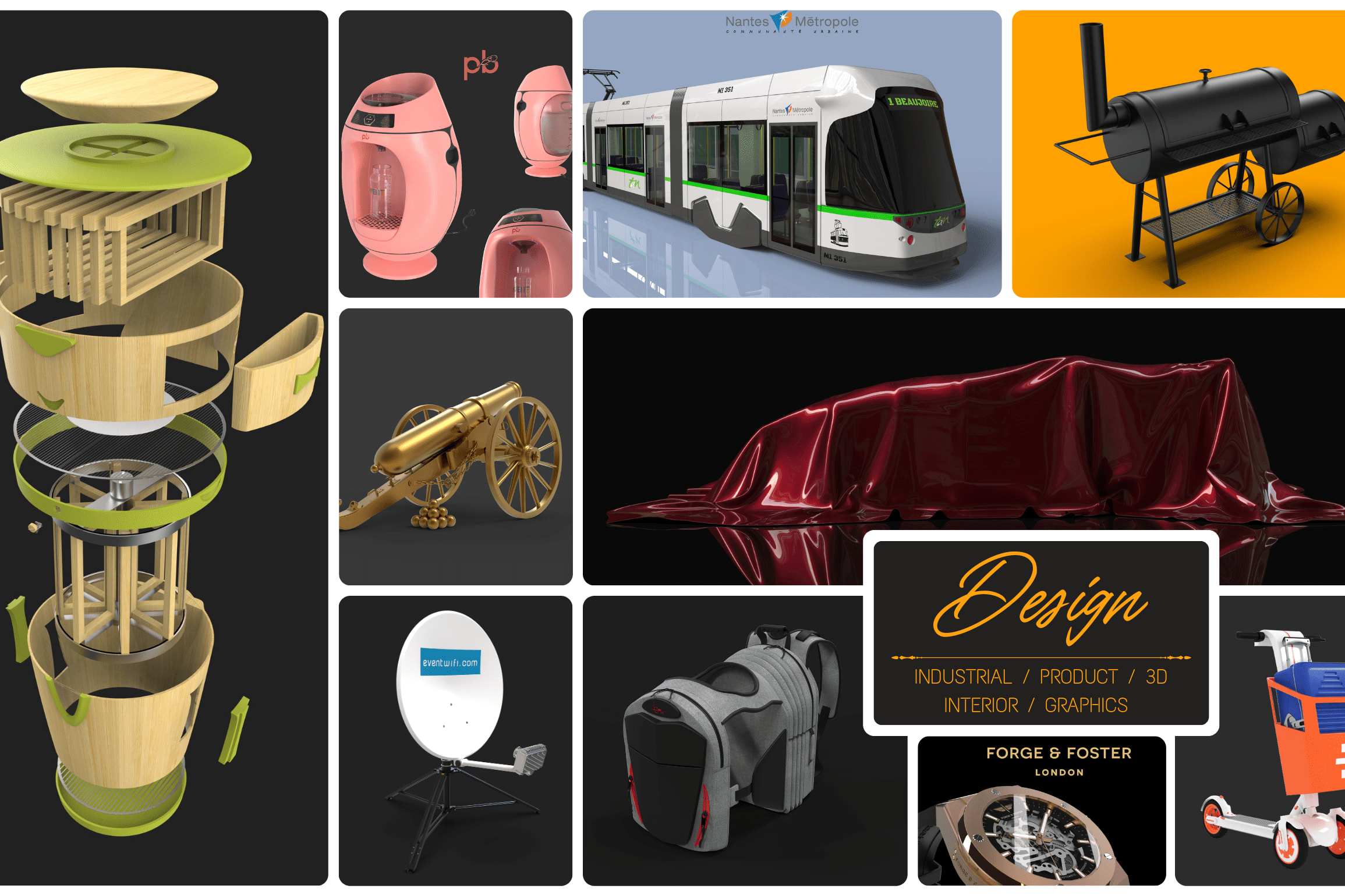 Portfolio for 3D Modeling, Rendering & 3D Animation