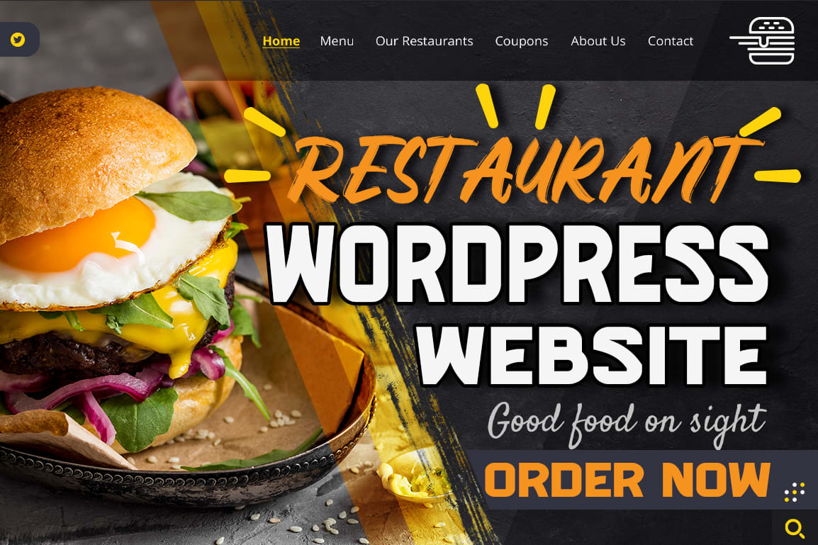 Portfolio for create a wordpress restaurant website