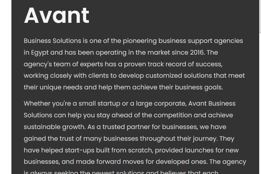 Portfolio for Marketing Services