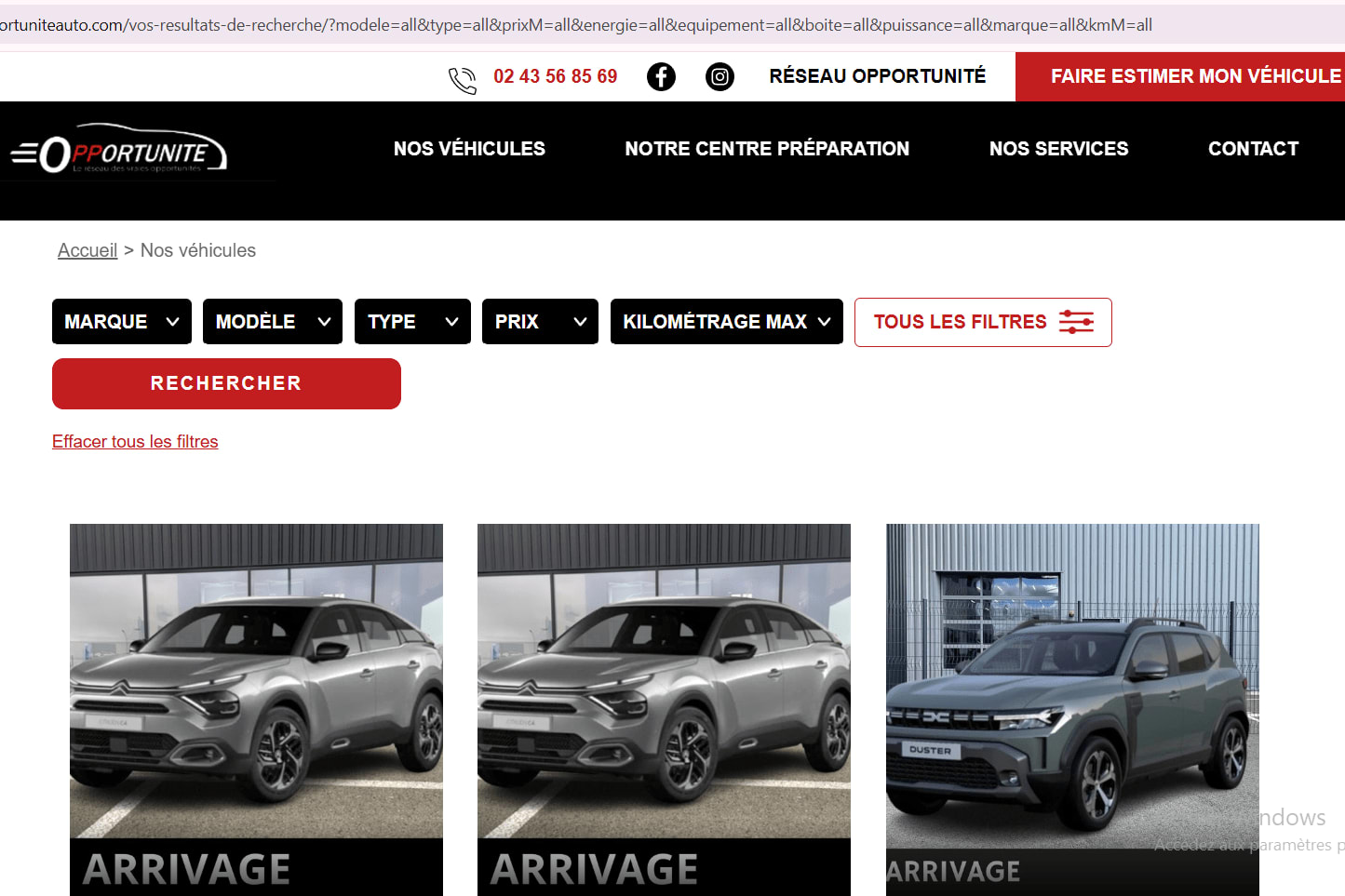 Portfolio for Web development for car dealership