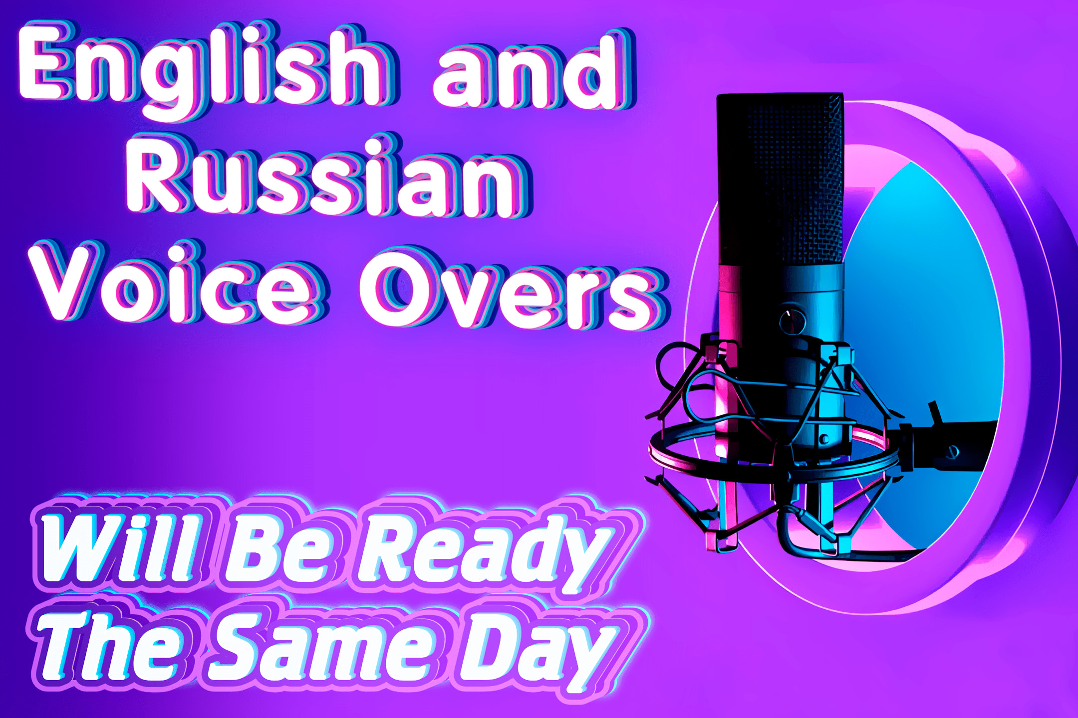 Portfolio for Professional English or RUS Voice Over