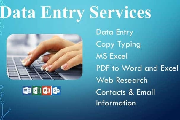 Portfolio for Virtual assistant, Data entry, Transcrip